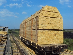 Пиломатериал(доска обрезная,  брус) от производителя в вагонном объёме